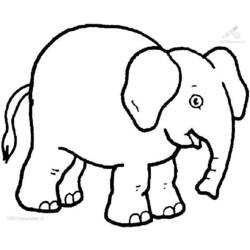 Disegno da colorare: Elefante (Animali) #6312 - Pagine da Colorare Stampabili Gratuite