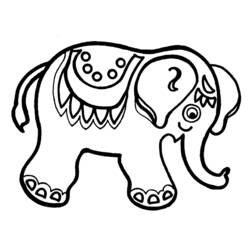 Disegno da colorare: Elefante (Animali) #6323 - Pagine da Colorare Stampabili Gratuite