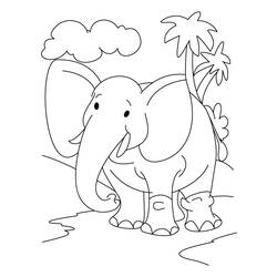 Disegno da colorare: Elefante (Animali) #6329 - Pagine da Colorare Stampabili Gratuite
