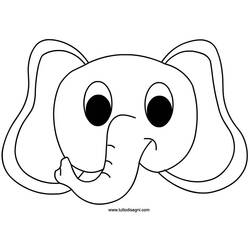 Disegno da colorare: Elefante (Animali) #6336 - Pagine da Colorare Stampabili Gratuite