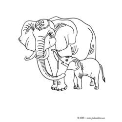 Disegno da colorare: Elefante (Animali) #6337 - Pagine da Colorare Stampabili Gratuite