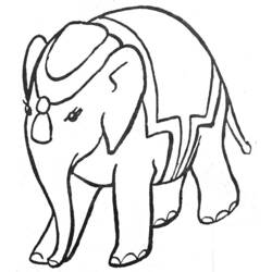 Disegno da colorare: Elefante (Animali) #6338 - Pagine da Colorare Stampabili Gratuite