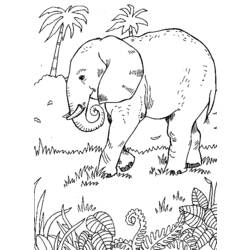 Disegno da colorare: Elefante (Animali) #6345 - Pagine da Colorare Stampabili Gratuite
