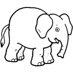 Disegno da colorare: Elefante (Animali) #6346 - Pagine da Colorare Stampabili Gratuite