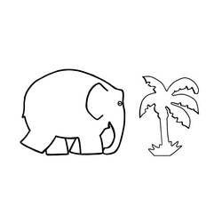 Disegno da colorare: Elefante (Animali) #6352 - Pagine da Colorare Stampabili Gratuite