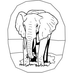 Disegno da colorare: Elefante (Animali) #6362 - Pagine da Colorare Stampabili Gratuite