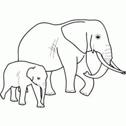 Disegno da colorare: Elefante (Animali) #6364 - Pagine da Colorare Stampabili Gratuite