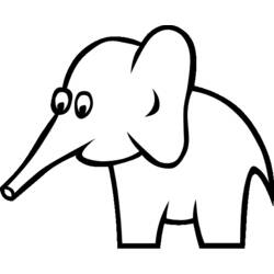Disegno da colorare: Elefante (Animali) #6374 - Pagine da Colorare Stampabili Gratuite