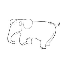 Disegno da colorare: Elefante (Animali) #6390 - Pagine da Colorare Stampabili Gratuite