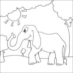 Disegno da colorare: Elefante (Animali) #6393 - Pagine da Colorare Stampabili Gratuite