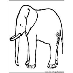Disegno da colorare: Elefante (Animali) #6394 - Pagine da Colorare Stampabili Gratuite