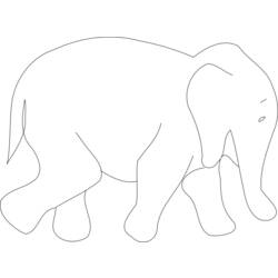 Disegno da colorare: Elefante (Animali) #6396 - Pagine da Colorare Stampabili Gratuite
