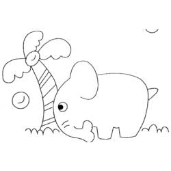 Disegno da colorare: Elefante (Animali) #6399 - Pagine da Colorare Stampabili Gratuite