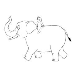 Disegno da colorare: Elefante (Animali) #6411 - Pagine da Colorare Stampabili Gratuite