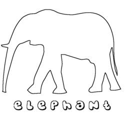 Disegno da colorare: Elefante (Animali) #6414 - Pagine da Colorare Stampabili Gratuite