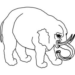 Disegno da colorare: Elefante (Animali) #6420 - Pagine da Colorare Stampabili Gratuite