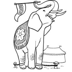 Disegno da colorare: Elefante (Animali) #6422 - Pagine da Colorare Stampabili Gratuite