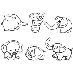 Disegno da colorare: Elefante (Animali) #6433 - Pagine da Colorare Stampabili Gratuite