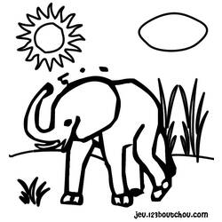 Disegno da colorare: Elefante (Animali) #6448 - Pagine da Colorare Stampabili Gratuite