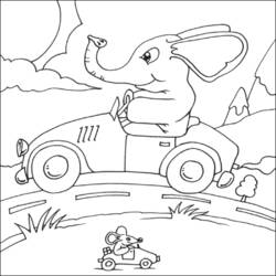 Disegno da colorare: Elefante (Animali) #6460 - Pagine da Colorare Stampabili Gratuite