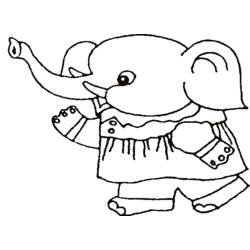 Disegno da colorare: Elefante (Animali) #6476 - Pagine da Colorare Stampabili Gratuite