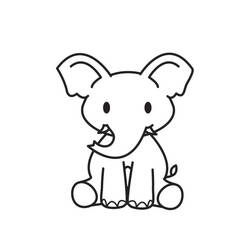 Disegno da colorare: Elefante (Animali) #6493 - Pagine da Colorare Stampabili Gratuite