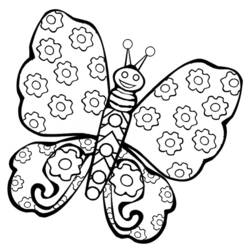 Disegno da colorare: Farfalla (Animali) #15690 - Pagine da Colorare Stampabili Gratuite