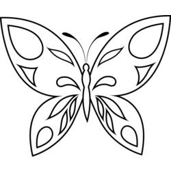Disegno da colorare: Farfalla (Animali) #15696 - Pagine da Colorare Stampabili Gratuite