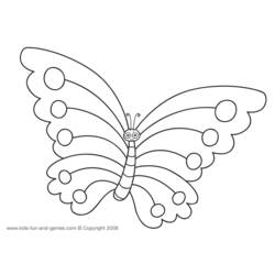 Disegno da colorare: Farfalla (Animali) #15717 - Pagine da Colorare Stampabili Gratuite