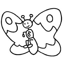 Disegno da colorare: Farfalla (Animali) #15731 - Pagine da Colorare Stampabili Gratuite