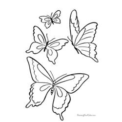 Disegno da colorare: Farfalla (Animali) #15747 - Pagine da Colorare Stampabili Gratuite