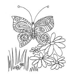 Disegno da colorare: Farfalla (Animali) #15832 - Pagine da Colorare Stampabili Gratuite