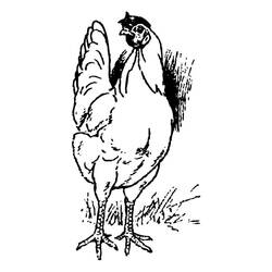 Disegno da colorare: Gallina (Animali) #17460 - Pagine da Colorare Stampabili Gratuite