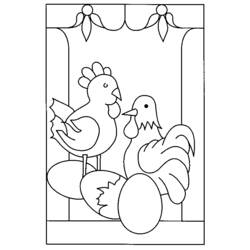 Disegno da colorare: Gallina (Animali) #17464 - Pagine da Colorare Stampabili Gratuite