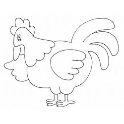 Disegno da colorare: Gallina (Animali) #17469 - Pagine da Colorare Stampabili Gratuite