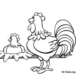 Disegno da colorare: Gallina (Animali) #17615 - Pagine da Colorare Stampabili Gratuite