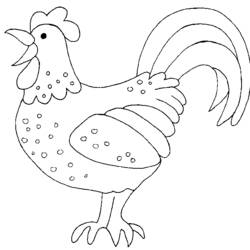 Disegno da colorare: Gallo (Animali) #4090 - Pagine da Colorare Stampabili Gratuite