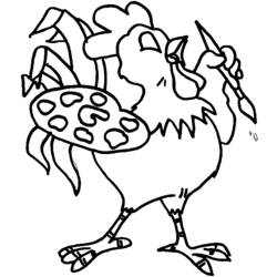 Disegno da colorare: Gallo (Animali) #4123 - Pagine da Colorare Stampabili Gratuite