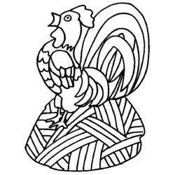 Disegno da colorare: Gallo (Animali) #4127 - Pagine da Colorare Stampabili Gratuite