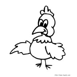 Disegno da colorare: Gallo (Animali) #4152 - Pagine da Colorare Stampabili Gratuite