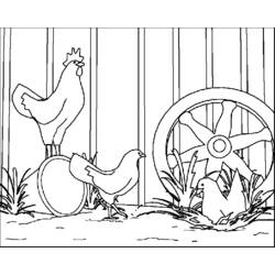 Disegno da colorare: Gallo (Animali) #4192 - Pagine da Colorare Stampabili Gratuite