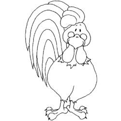 Disegno da colorare: Gallo (Animali) #4193 - Pagine da Colorare Stampabili Gratuite