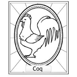 Disegno da colorare: Gallo (Animali) #4221 - Pagine da Colorare Stampabili Gratuite