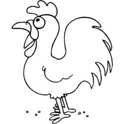 Disegno da colorare: Gallo (Animali) #4250 - Pagine da Colorare Stampabili Gratuite