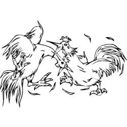 Disegno da colorare: Gallo (Animali) #4263 - Pagine da Colorare Stampabili Gratuite