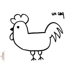 Disegno da colorare: Gallo (Animali) #4268 - Pagine da Colorare Stampabili Gratuite