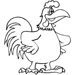 Disegno da colorare: Gallo (Animali) #4277 - Pagine da Colorare Stampabili Gratuite