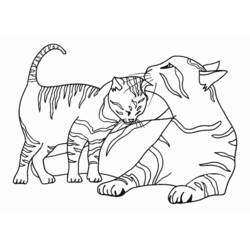 Disegno da colorare: Gattino (Animali) #18027 - Pagine da Colorare Stampabili Gratuite