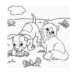 Disegno da colorare: Gattino (Animali) #18036 - Pagine da Colorare Stampabili Gratuite