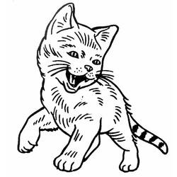 Disegno da colorare: Gattino (Animali) #18063 - Pagine da Colorare Stampabili Gratuite